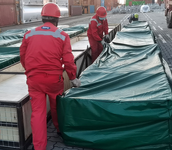 Transported Pinned Tubes From China To Santos, Brazil